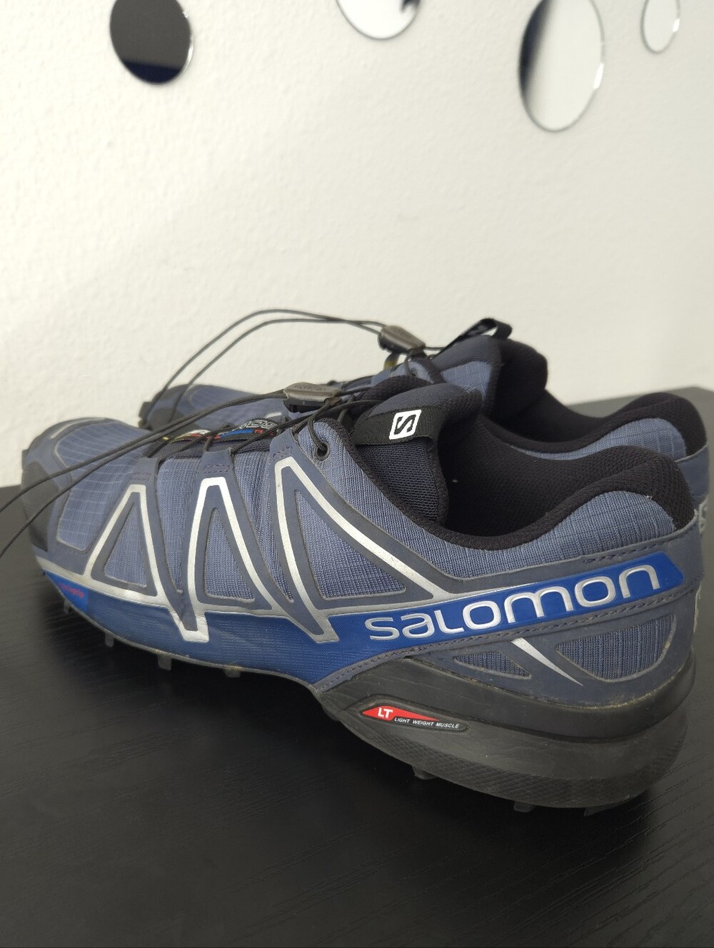 Salomon Men's Speedcross 4 Trail Running Shoes Slate Blue Quicklace 11.5
